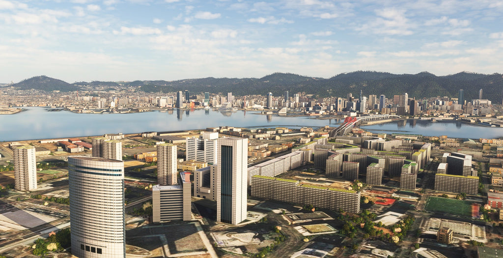 Japan Kobe Kyoto City MSFS