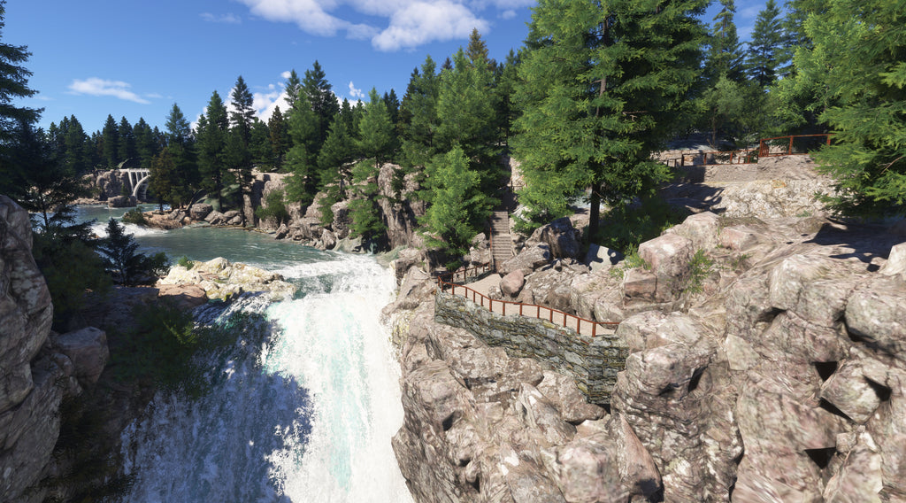 Waterfalls of Yellowstone: Northeast Quadrant MSFS24