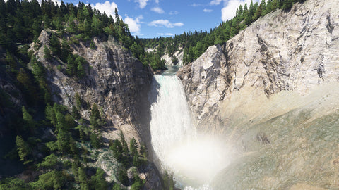 Waterfalls of Yellowstone: Northeast Quadrant MSFS24
