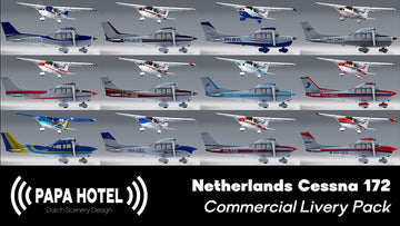 Netherlands C172 Commercial Livery Pack MSFS