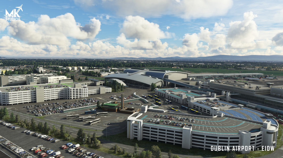 EIDW Dublin Airport v2 MSFS by MK Studios | Contrail Shop